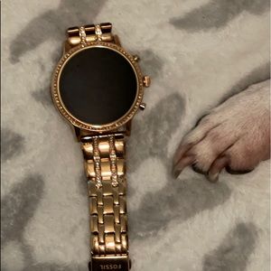 Rose gold Fossil Generation 5 Julianna smart watch